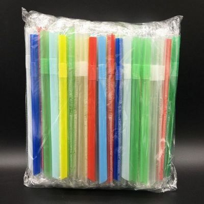 άχυρα κατανάλωσης 0.6*23cm ζωηρόχρωμα πλαστικά για τα καταστήματα Boba