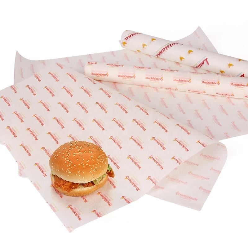 Burger εκτύπωσης βαθμού τροφίμων τυλίγοντας ιστού εγγράφου ασφαλές greaseproof έγγραφο τροφίμων λιπών ανθεκτικό