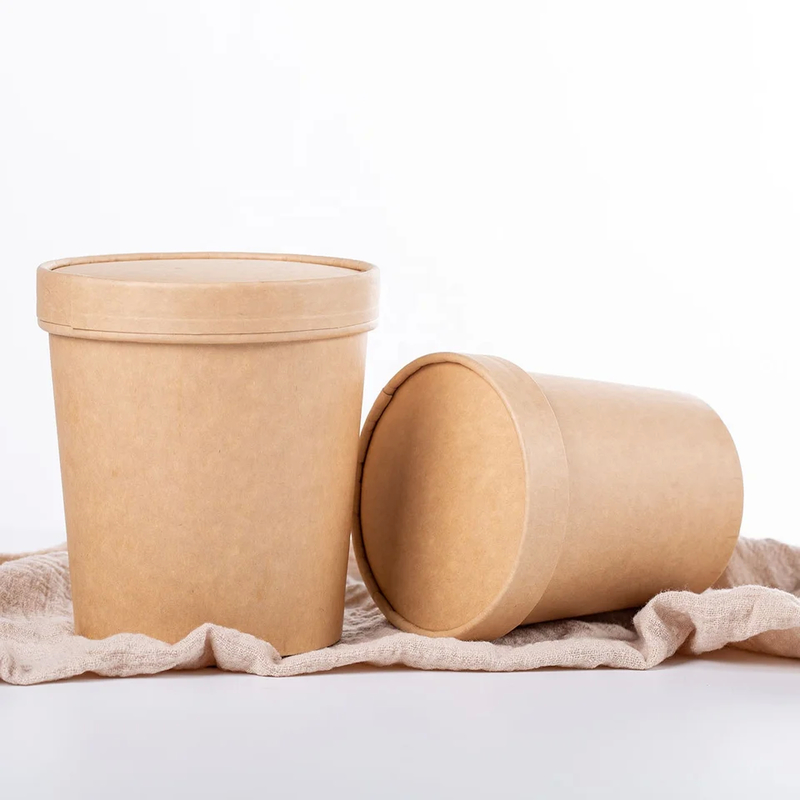 32 Oz Χαρτί Επισιτιστική κουτί για κρύο ή ζεστό φαγητό