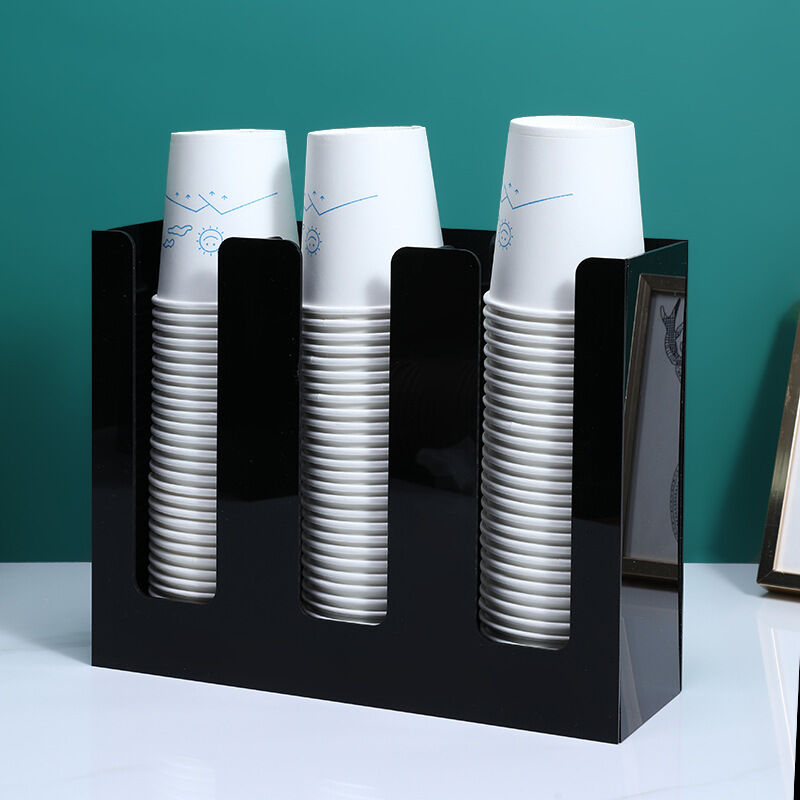 New Cross-border Acrylic DIY Cup Holder – Disposable Cup Organizer for Coffee & Milk Tea Shops