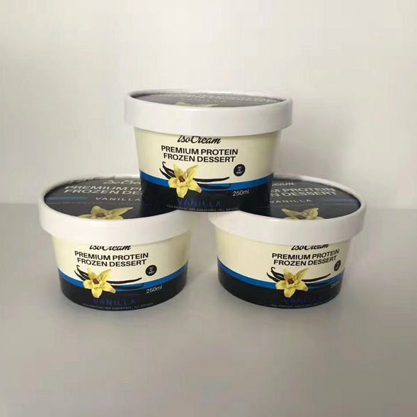 Τα ασφαλή 16oz φλυτζάνια παγωτού εγγράφου τροφίμων με το διπλό pe καπακιών έντυσαν τη διαρροή - ανθεκτική